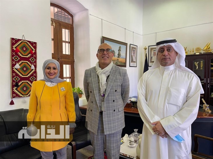 الدويش مع المستشار الفرنسي وضياء البحر